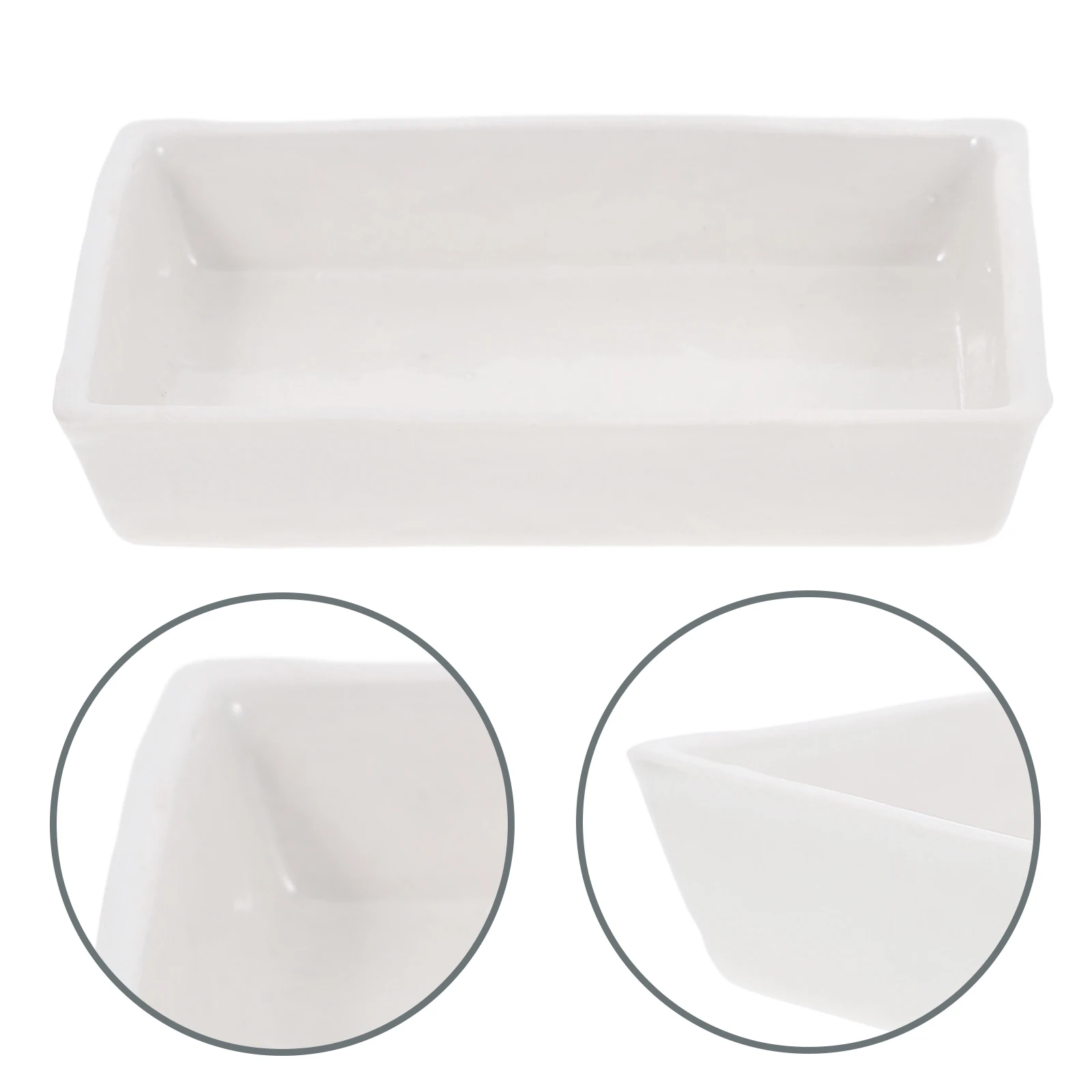 

Cooking High Temperature Resistant Porcelain Grey Dish Burning Holder Powder Ceramic