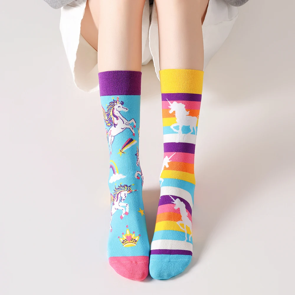 1 Paar Socken für Männer und Frauen, Original AB Tide Socken, bunte Socken, Blumen, Früchte, Süßigkeiten, Baumwollsocken, Geschenke für den täglichen Gebrauch, für Freunde und Treffen
