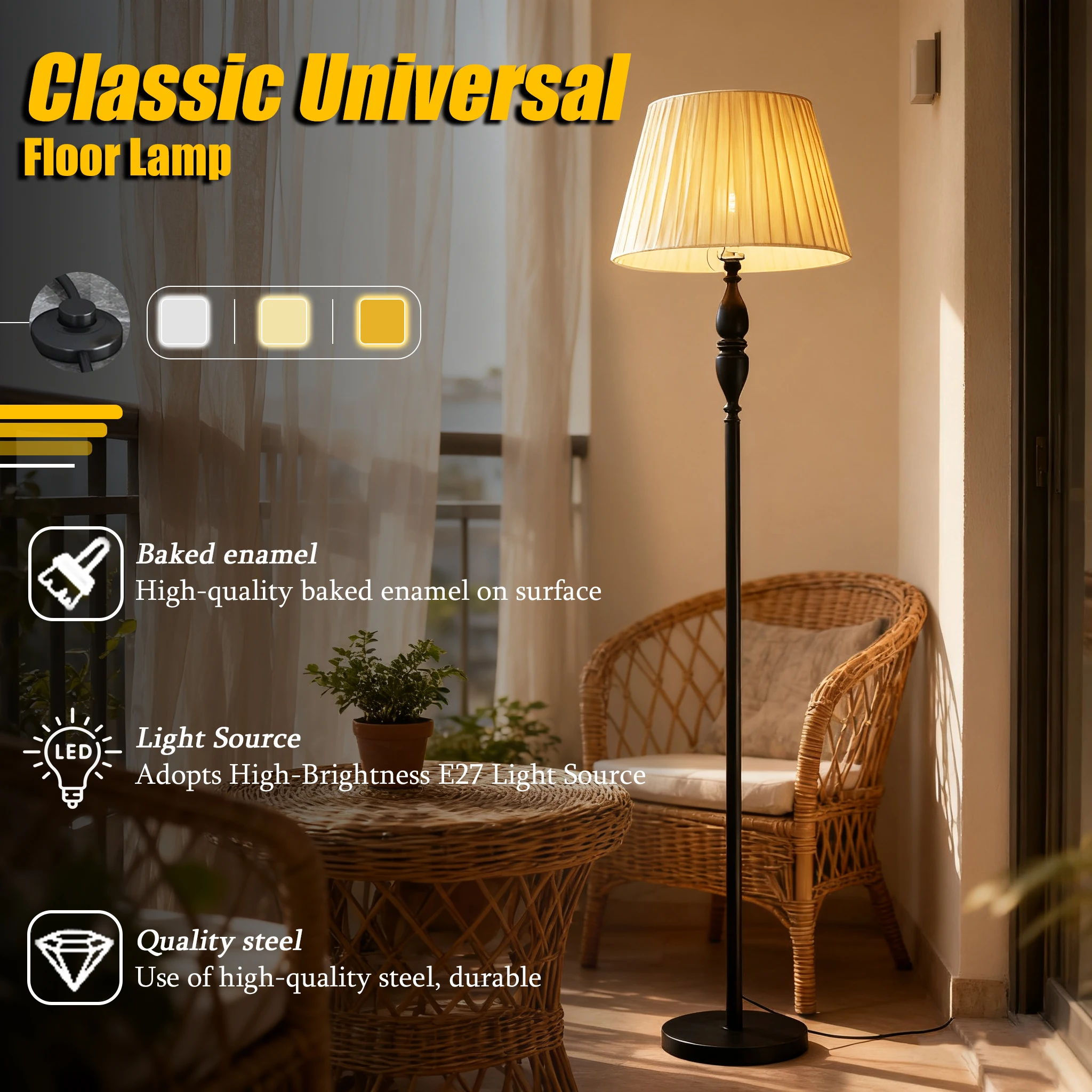 

Современный минималистичный светодиодный торшер в скандинавском стиле — для гостиной (прикроватный диван), кабинет и спальня (прикроватная кровать)