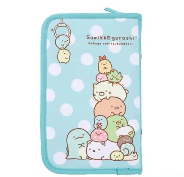 Sumikko Gurashi Passport Holder Anime Cute Storage Bag Organizer Travel Wallet Purse Women ID Card Holder Case