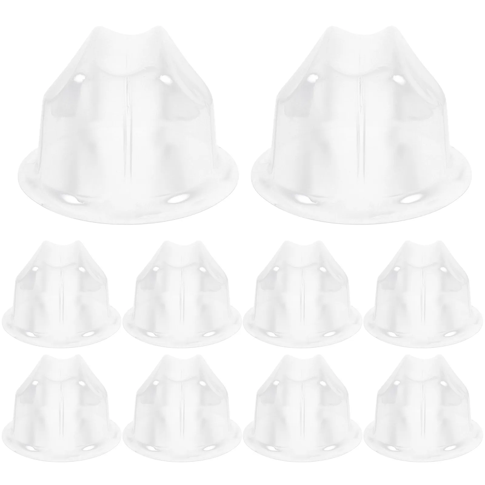 

10pcs PVC Hat with Bucket Cap Holder for Flat Top Hats Lightweight Plastic Display Stand Organizers M 56 58cm