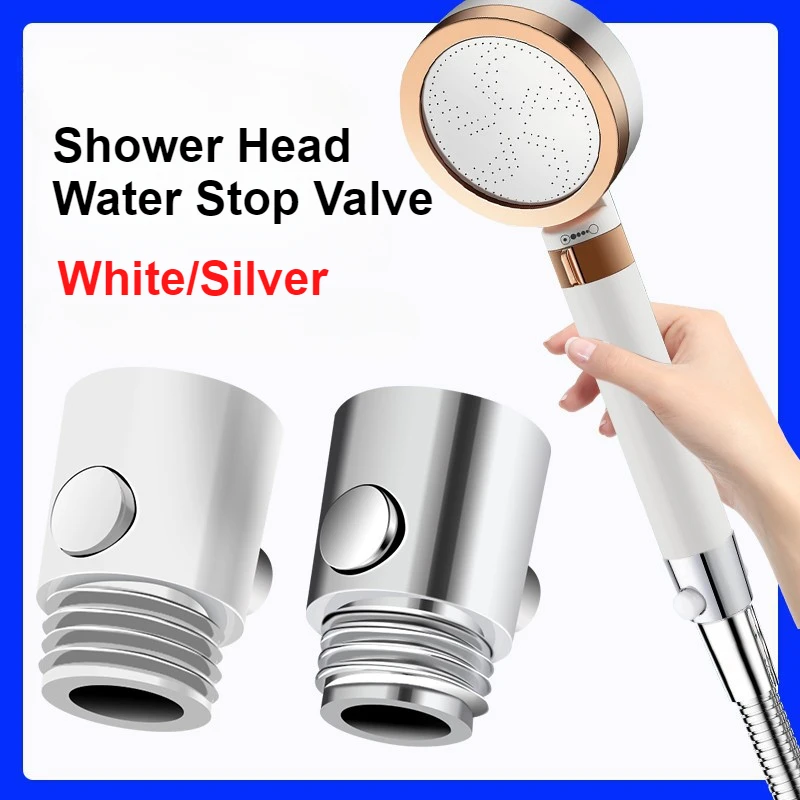 

ABS Shower Head Water Stop Valve Bidet Sprayer Water Separator Adapter Flow Regulator Stop Switch Bathroom Faucet Accessories