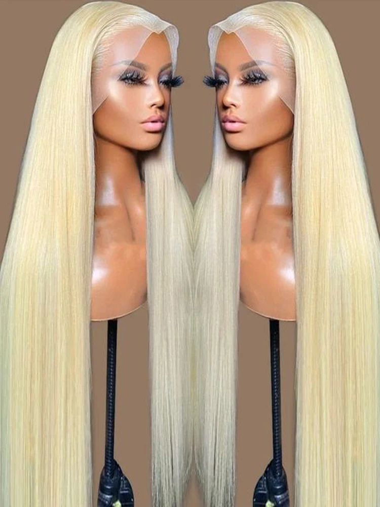 613 Hd 13x6 Lace Frontal Wig Bone Straight Blonde Lace Front Human Hair Wigs 30 Inch Honey Blond 13x4 Transparent Lace Front Wig