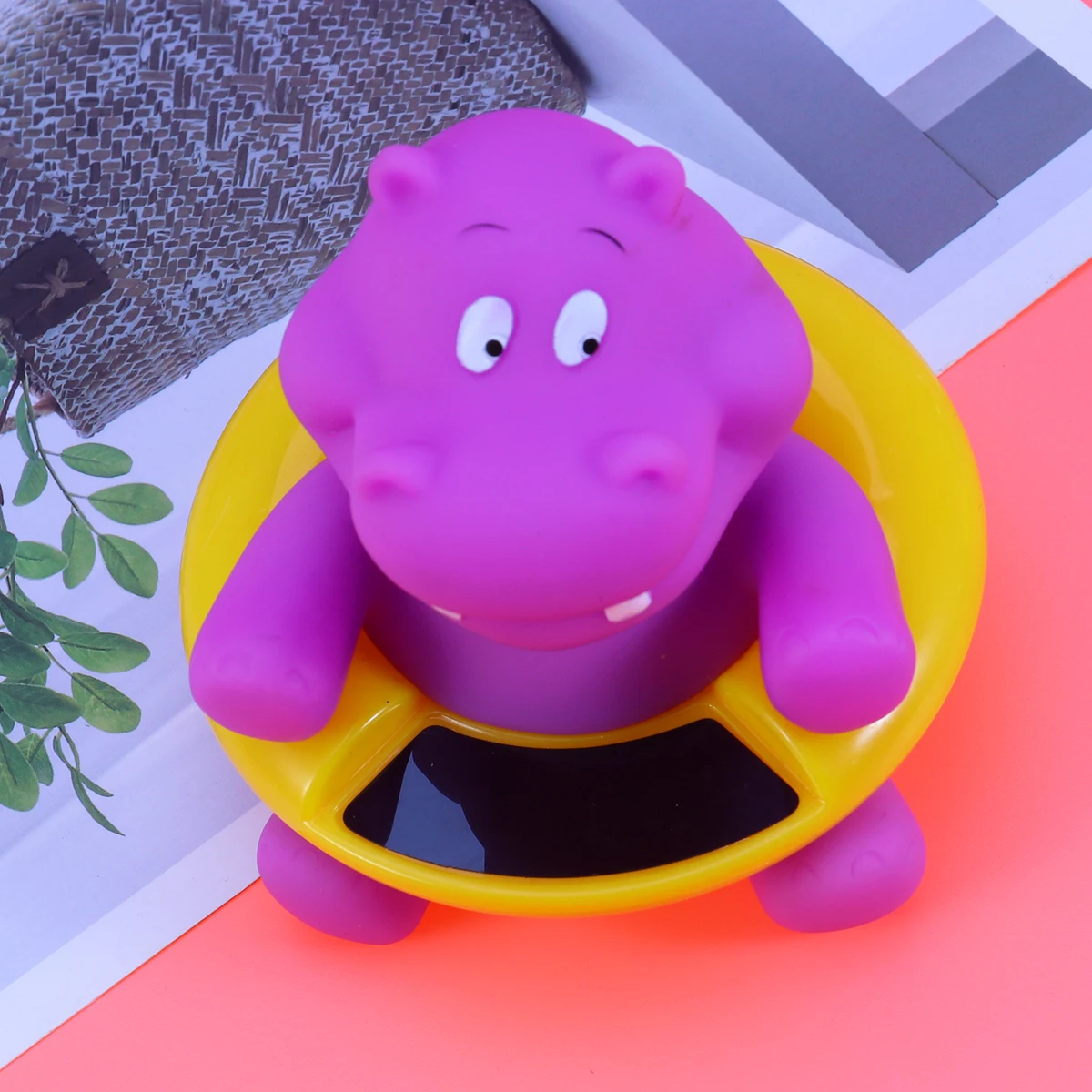 

Floating Bath Thermometer Cartoon Animal Shape Tub Thermometer for Baby Toy Bathtub Swimming Pool (Hippo)
