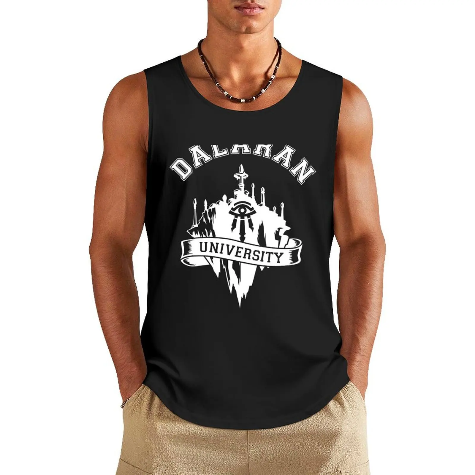 Dalaran University Tank Top sleeveless tshirts for men sleeveless gym shirts male bodybuilding men clothes