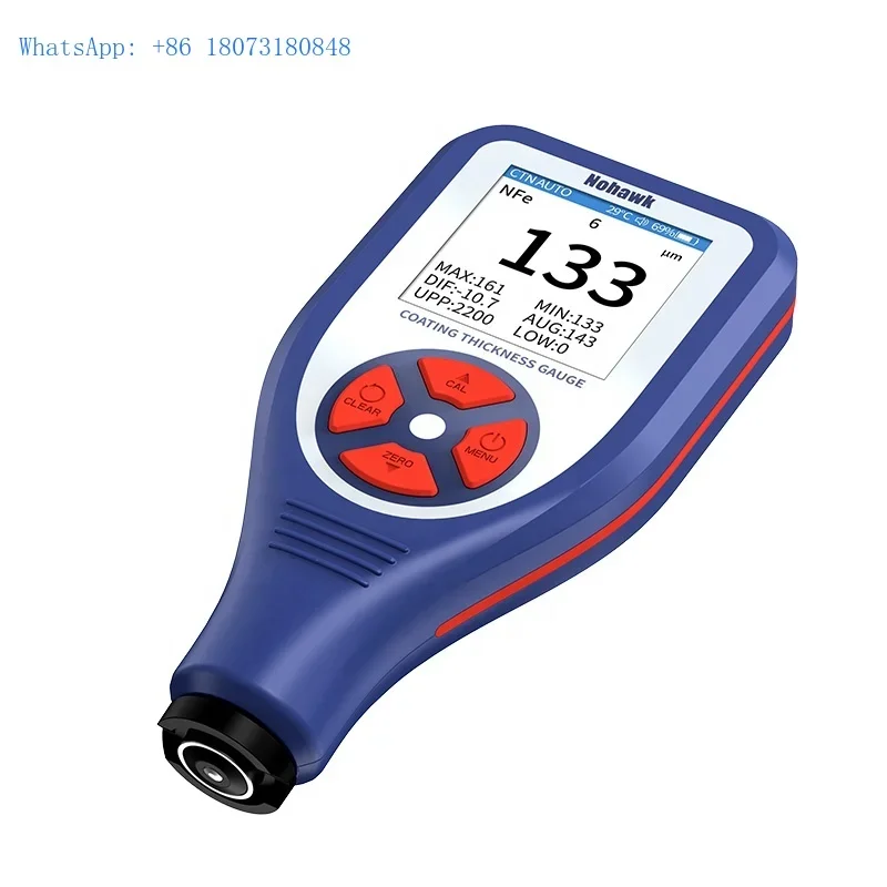 

Thickness Gauge Coating Thickness Gauge for Cars LCD Display Data Hold Paint Thickness Tester Fe/NFe Automatic Detection