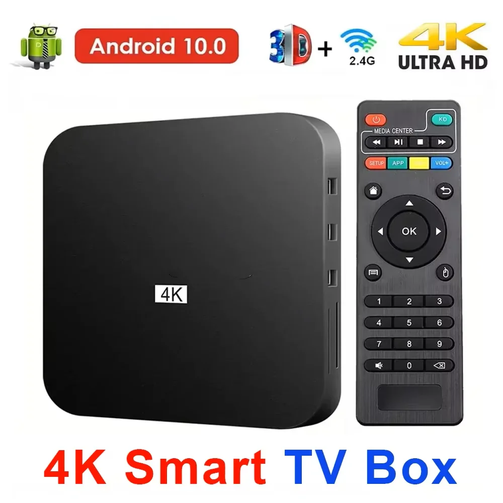 New Smart TV BOX Android 10 WiFi 1GB RAM 8GB ROM 3D Youtube Media Player 4K Set Top Box Smart Tv Box Upgraded Version