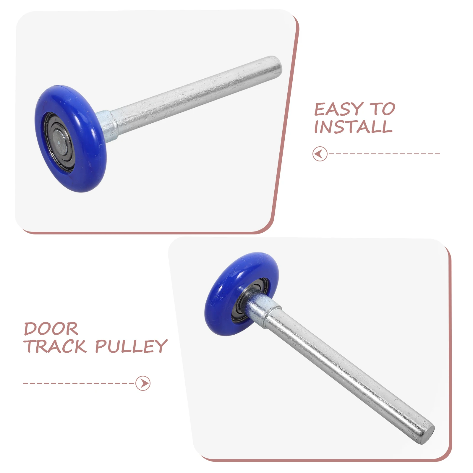 

4 Pcs Nylon Garage Door Rollers Quiet Smooth Replacement Hardware Accessories Residential Doors Track Wheels Non
