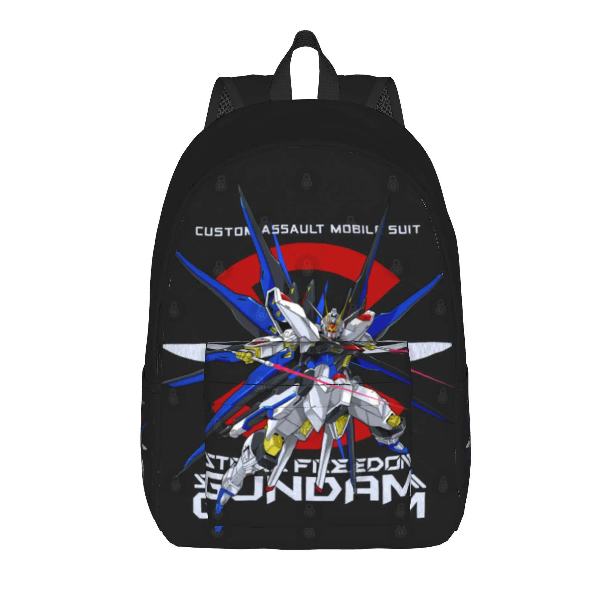 

Back to school season Freedom (1) Knapsack Gundam Men Women Adult Portable Backpack