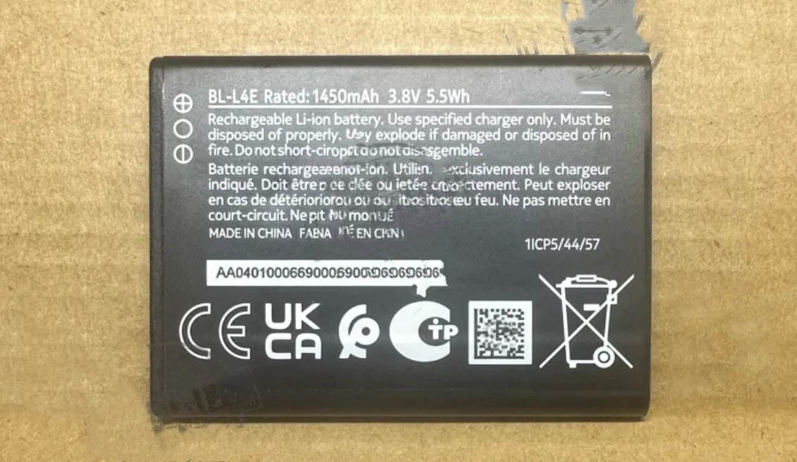 

Новый Флип-аккумулятор для Nokia BL-L4E 8210 4G 2660/2760/2780