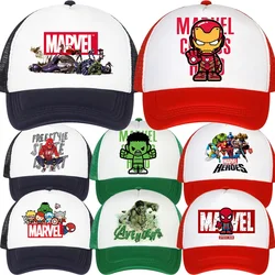 Marvels kap şapka Boy erkekler Travel seyahat eğlence güneşlik Snapback örme demir örümcek adam şapka kalça Pop beyzbol şapkası Chrismas hediye