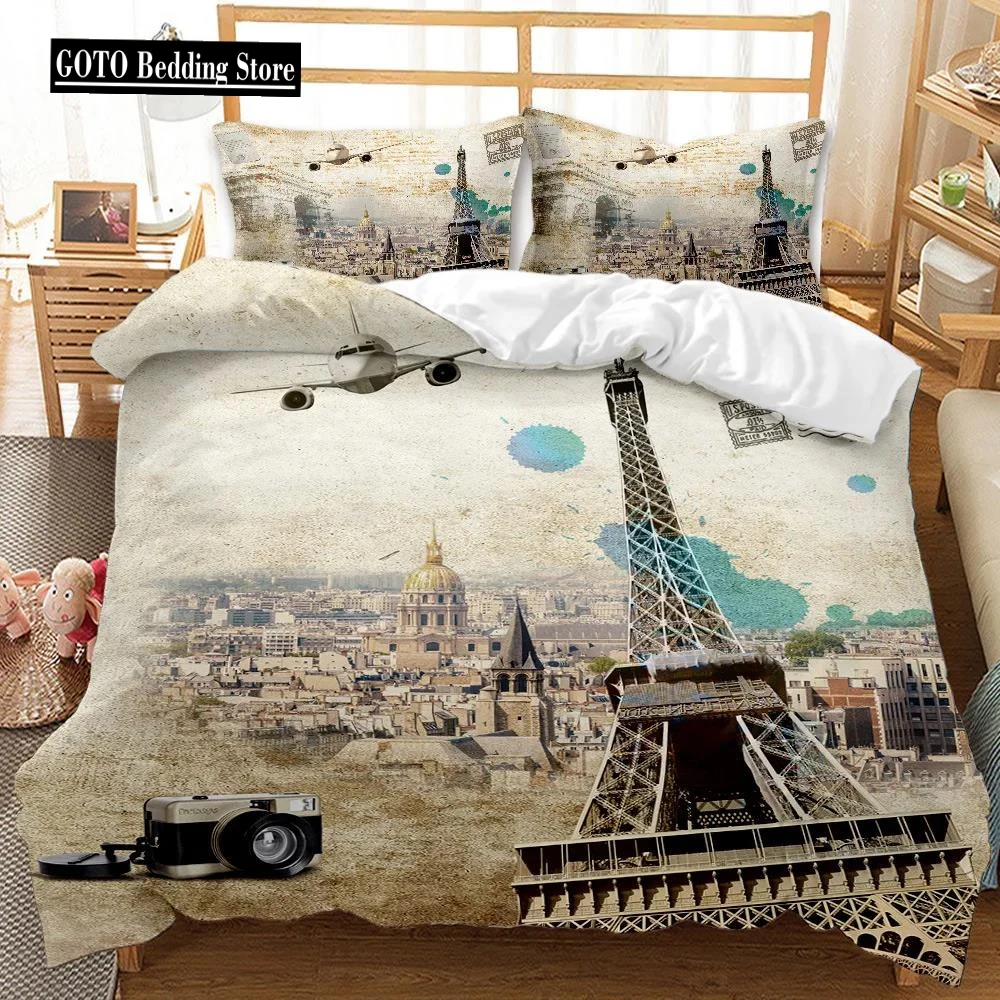 

High Quality Western 100% Polyester Bedding Set Winter Duvet Cover Sets Reactive Printing Kids Adult Bedding Sets Dropship