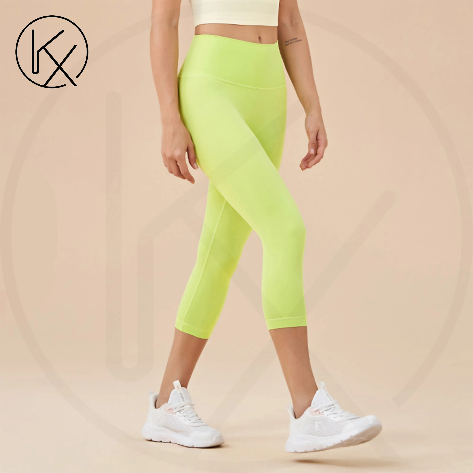 

kaixiggmm Nylon Tight Women's Nylon Yoga Pants High Waist Tight Sports Women's Fitness Stretch Sports Pants Women's Tight Pants