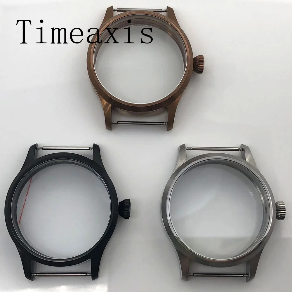 

Timeaxis 42mm Stainless Steel Case Fit ETA6497/6498 ST3600 Movement Watch Parts