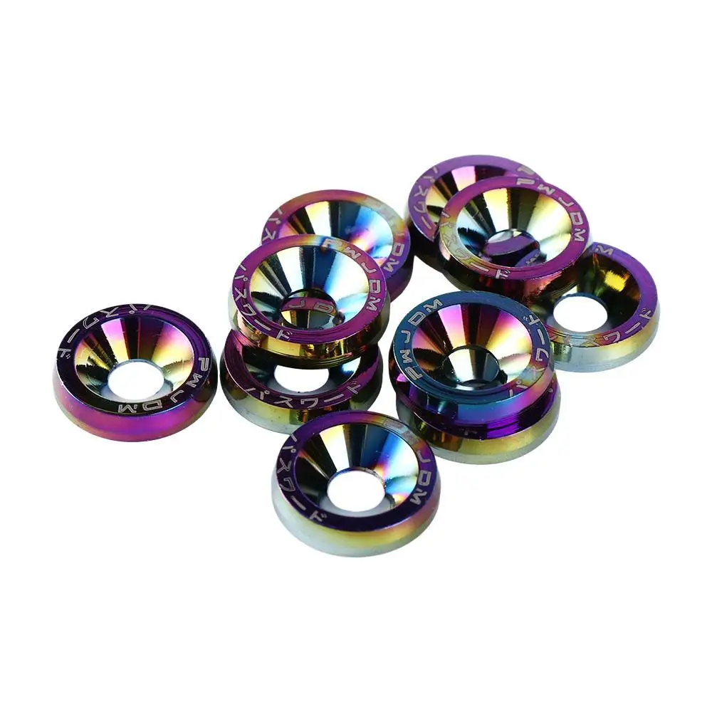Car Styling M6 Car Fender Engine styling Car Fasteners License Plate Bolts Car Modified Washer Car Modified Bolts JDM Washer