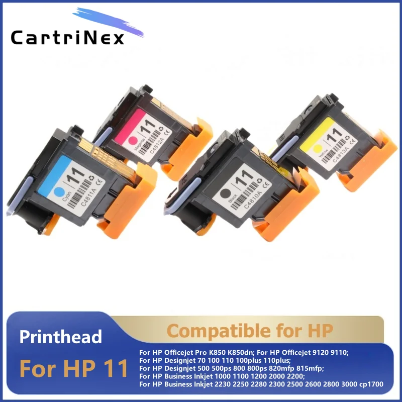 Совместимая печатающая головка C4810A C4811A C4812A C4813A для HP 11, печатающая головка Designjet 70 100 110 500 510 500PS