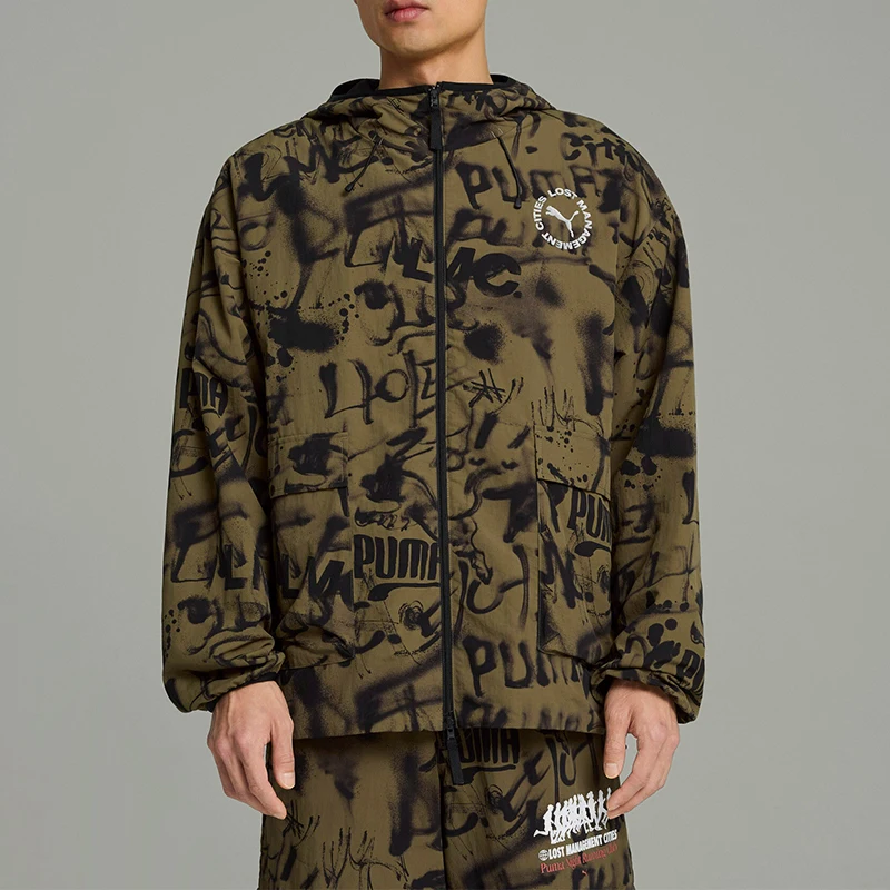 

Оригинальная осенне-зимняя новая мужская двусторонняя модная свободная куртка с капюшоном Puma 626565-40