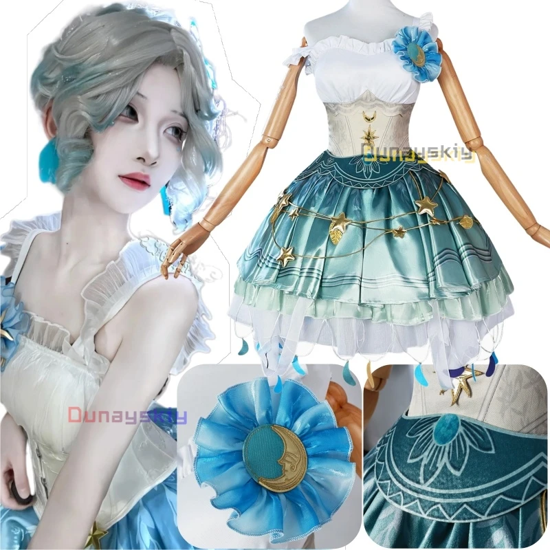 Female Dancer/Margaretha Zelle Cosplay Identity V Costume Wandering Moonlight Dress Halloween Party Role Play Clothing