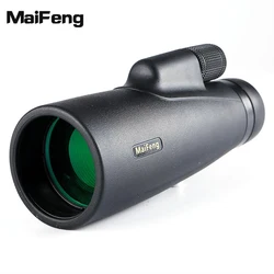 Maifeng 12x50 Monocular Telescope HD High Power Long Range Spyglass Waterproof Monoculars Durable FMC BAK4 Prism For Camping