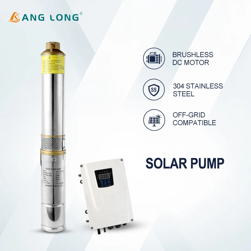 3 Inch Low Pressure Irrigation Solar Agriculture Water Pump Stainless Steel OEM Solar Submersible Deep Well Water Pump