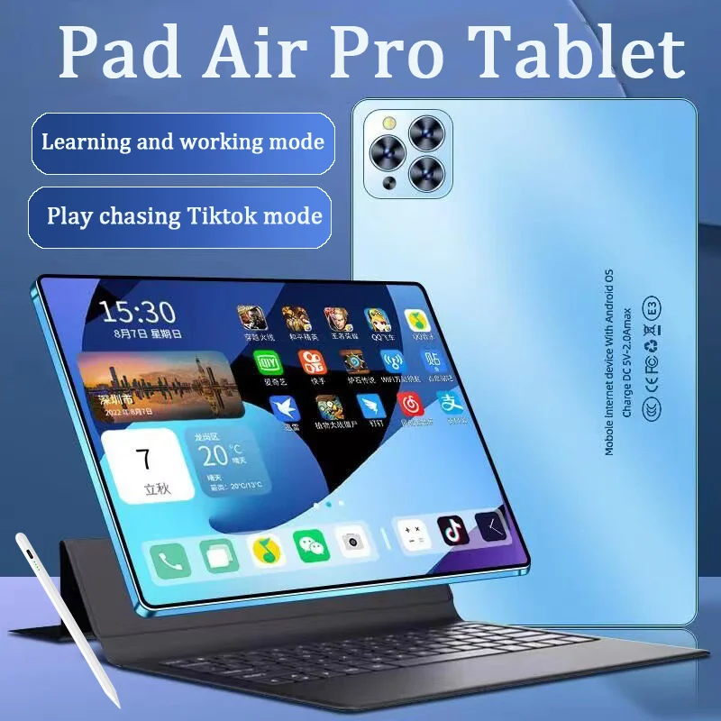 2024 Original iPad Air Pro 16GB RAM 1TB ROM 10.1Inch snapdragon870 10000mAh tablet Android 13 Core Pad Phone Dual Wifi Tablet PC