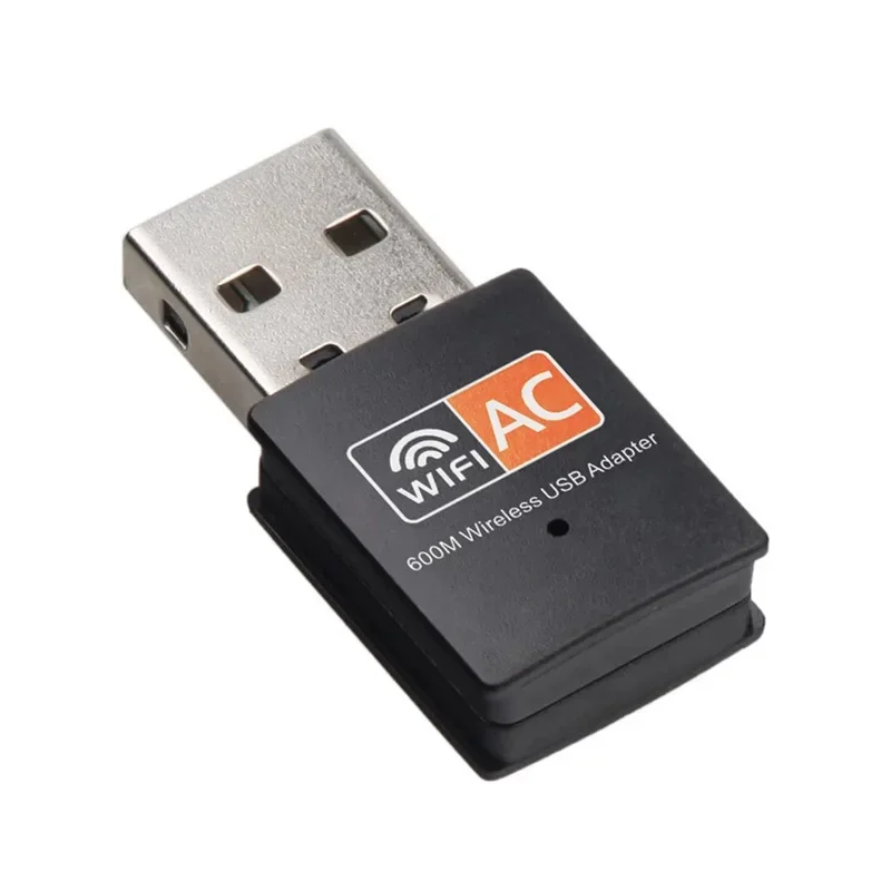 2.4Ghz/5.8Ghz USB Wireless/WiFi AC Adapter Dual Band 600Mbps Mini Network Card USB2.0 Wi-Fi Adapter Support 802.11b/G/N