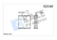 

Heater radiator for 352160-