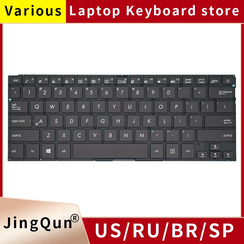 

Original US Russian Laptop Keyboard backlight For ASUS ZenBook RX410 UX310 UX410U UX410UK UX410UQ RX310U RX310UK RX310UQ U310U