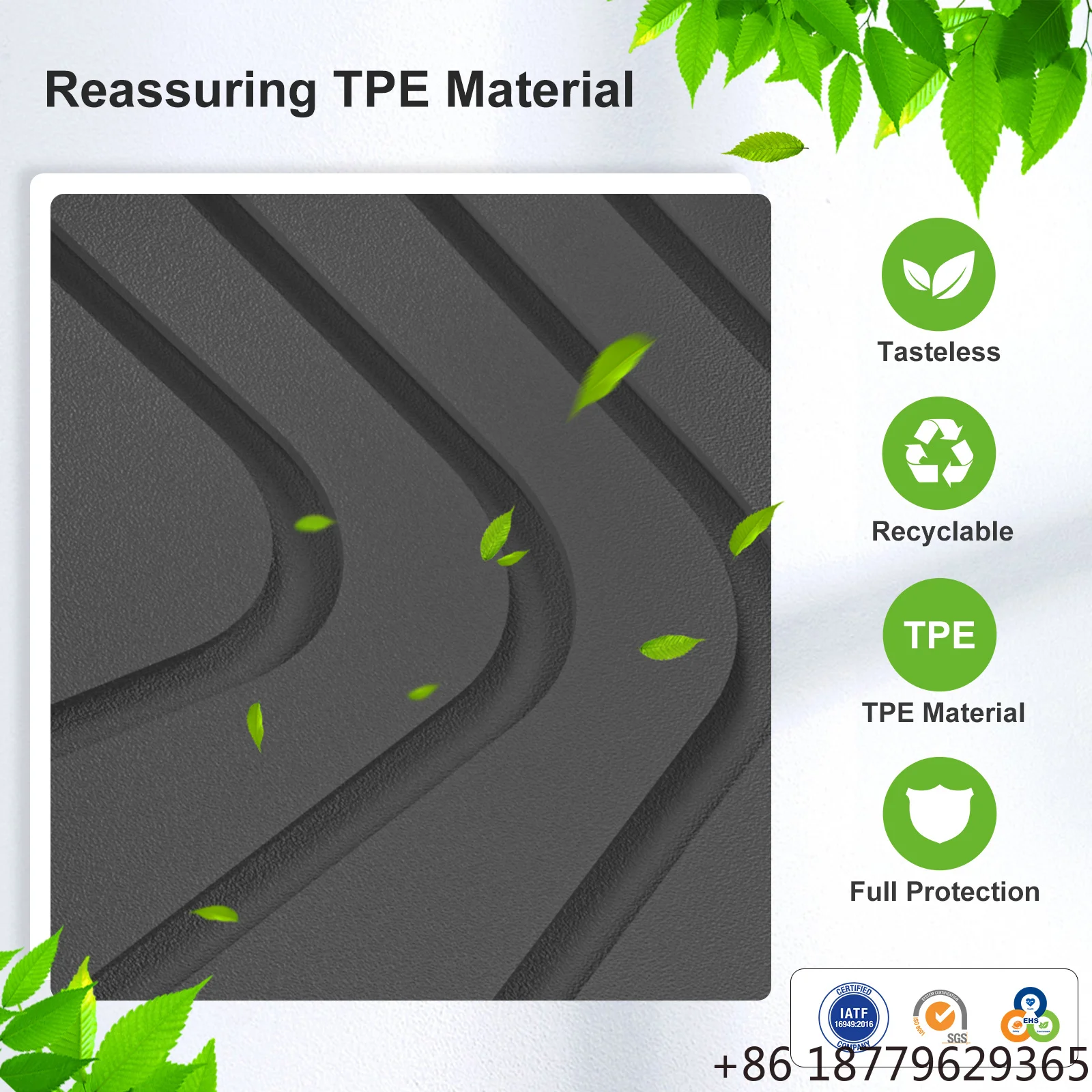 TPE 3D All-Weather Waterproof Car Floor Mats Foot Set Pickup Truck Fitment 2023-2024