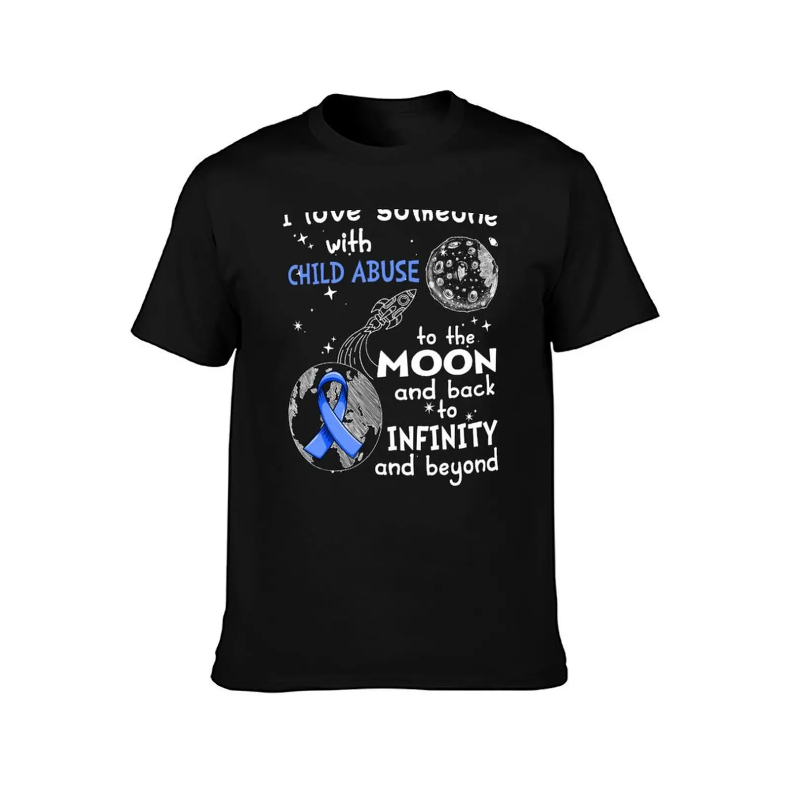 I Love Someone With Child Abuse To The Moon And Back T-Shirt Casual Daily Outfit T-Shirt