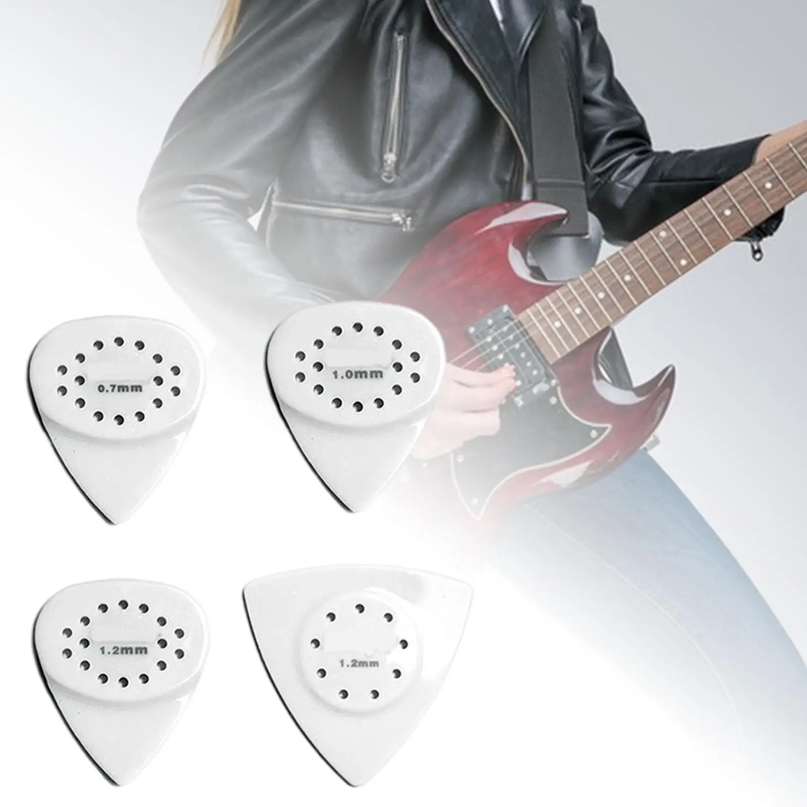 

4Pcs Guitar Pick Plectrums Professional for Electric Guitar Bass Accessories