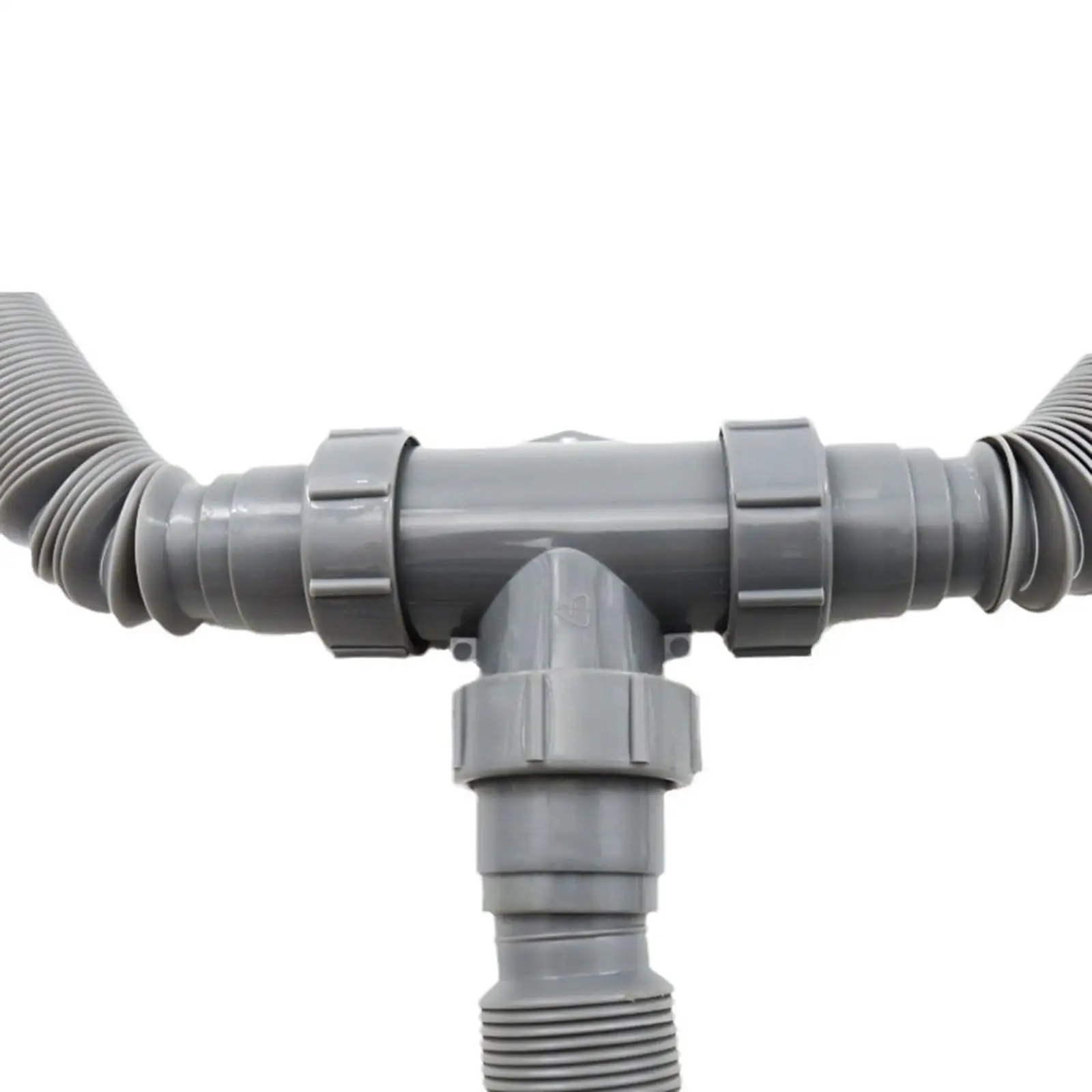 

Гибкий комплект сливных труб для двойной кухонной мойки с легкой установкой и герметичным соединителем для дома и ванной комнаты