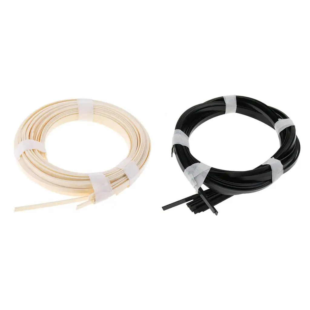 Guitar Edge Trim Purfling Strip ABS Replacement Accessory for Protection of Guitar Body Kit