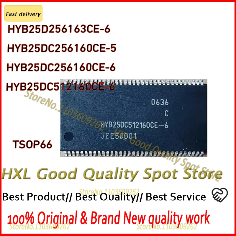 

10PCS HYB25D256163CE-6 HYB25D256163 HYB25DC256160CE-5 HYB25DC256160 HYB25DC256160CE-6 HYB25DC512160CE-6 HYB25DC512160 TSOP66