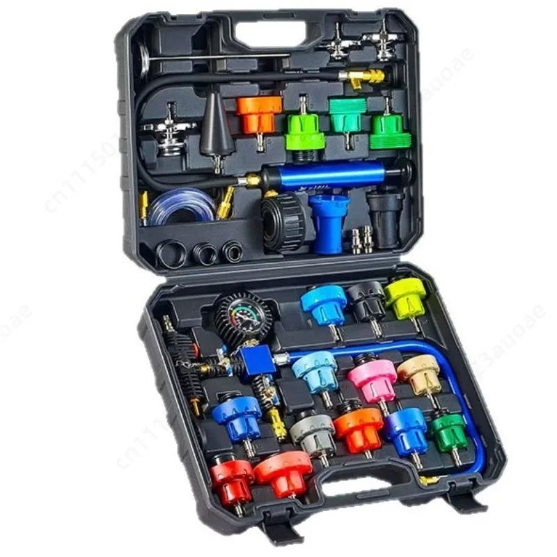 14 18 31PCS Radiator Pressure Tester Kit Automotive Cooling System Coolant Leak Test Tool Set