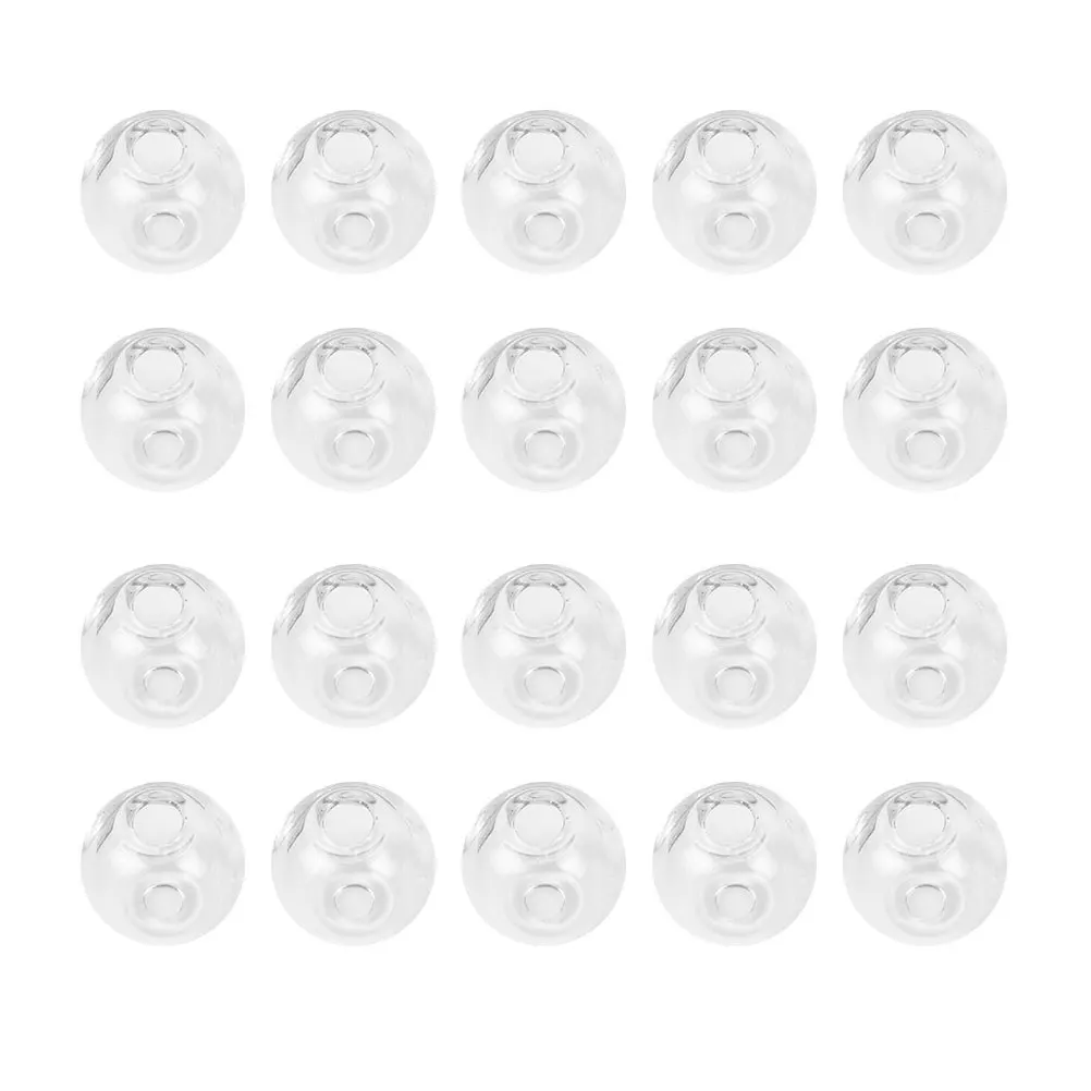 100Pcs Hollow Glass Ball Accessory Transparent Durable DIY Jewelry Making Supplies Earrings Necklace Bracelet Scrapbooking