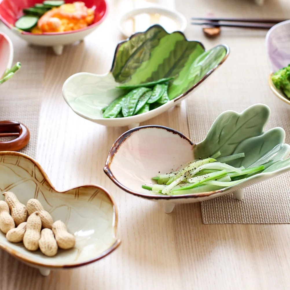 

Ceramic Dessert Bowl White Radish Design Lovely Vegetable Shape Snack Platter for Parties Fruit Salad Appetizers