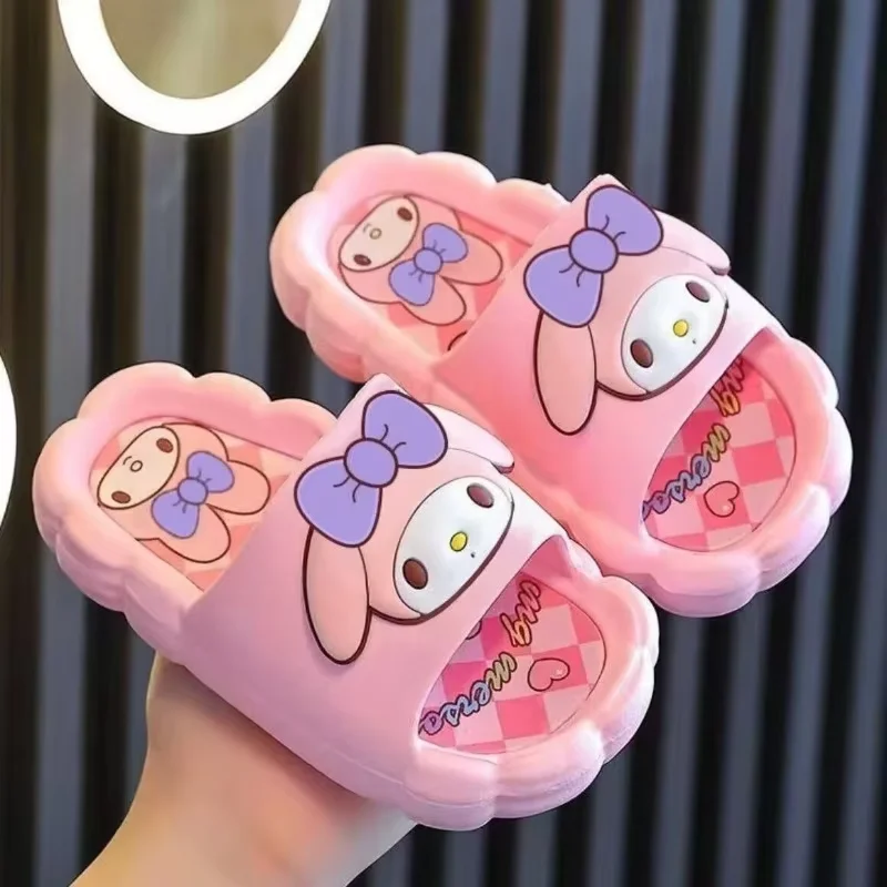 Fashion My Melody Pattern Slides Cute Cartoon Print Open Toe Sandals for Teen Ladies Comfortable Indoor Outdoor Footwear - view 6