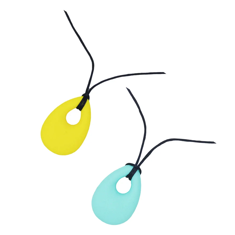 

Silicone Teether Necklace Chew Molar Training Teething s for Babies