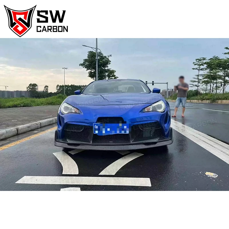 Carbon Fiber Supra Style Front Bumper for Toyota GT86 ZN6 BRZ ZD6 Car Front Bumper Auto Accessories Change Appearance Kit