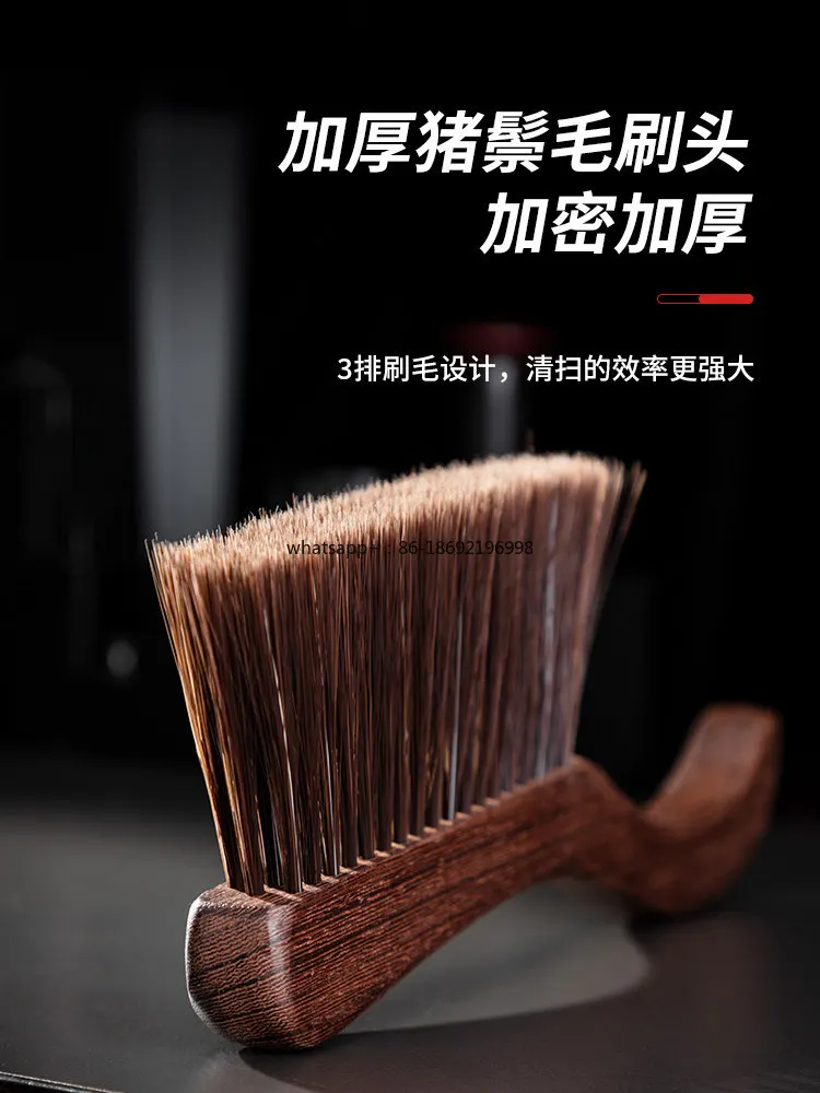 Coffee Powder Bar Cleaning Tabletop Powder Dust Cleaning  Countertop Cleaning Brush Large Solid Wood Tool