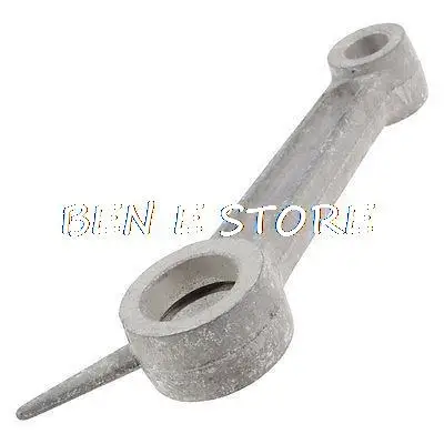Silver Tone Aluminum Alloy Air Compressor Connecting Rod 12.7mm x 24mm x 102mm