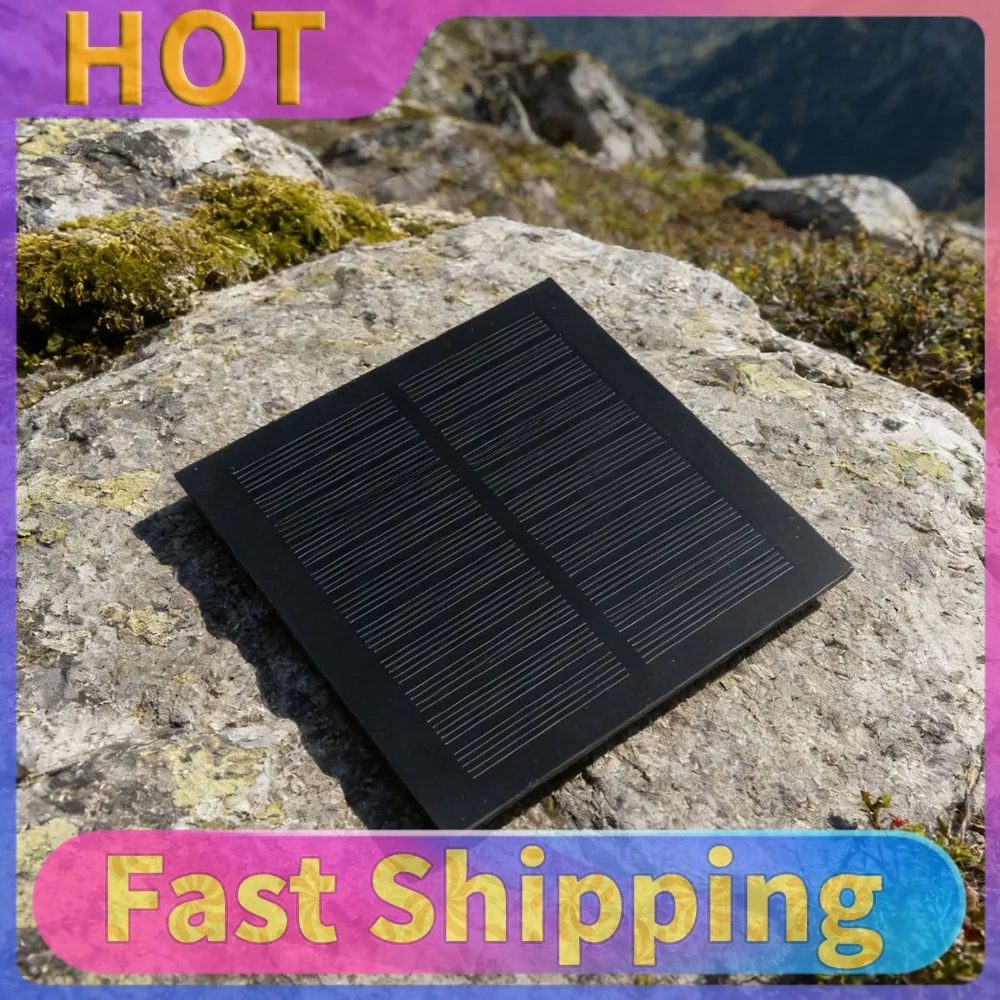 1.3W 5.5V Portable Solar Charger for 3.7V Battery 3-5V Battery/Phone Charger Monocrystalline Solar Cell for Outdoor Garden Light