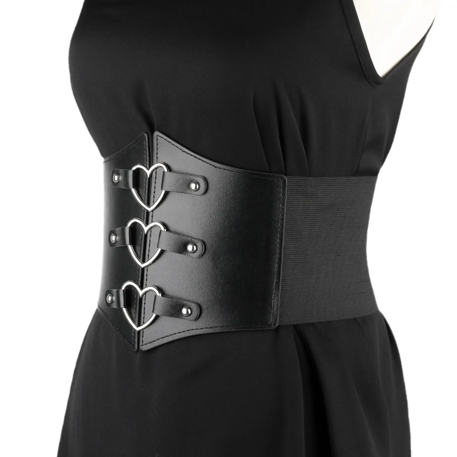 Ampla Elástica Love Buckle Wrap para Mulheres, Criativo Charm Cós, Acessórios para Vestidos, Casacos, Halloween, Cosplay Feminino