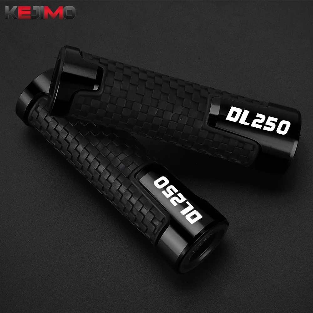 

For SUZUKI DL250 V-STROM 2017 2018 2019 2025 2024 Vstrom DL 250 Handlebar Grips CNC Rubber Handle Thruster Grips Accessories
