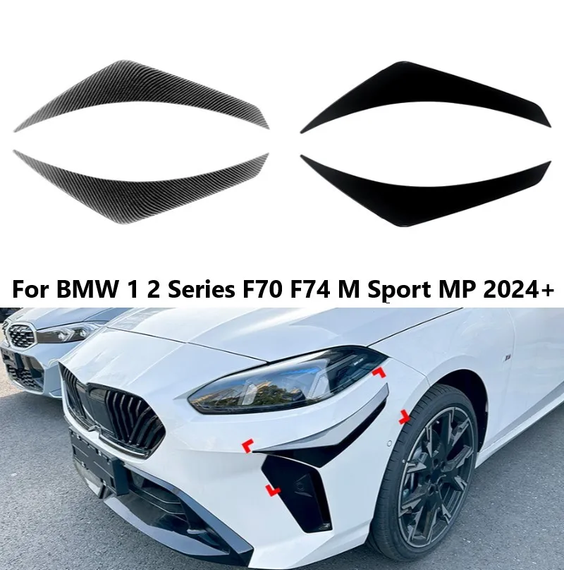 

Car Front Side Wind Knife For BMW 1 2 Series F70 F74 M Sport MP 2024+ Air Vent Blade Spoiler Splitter Body Kits Car Accessories