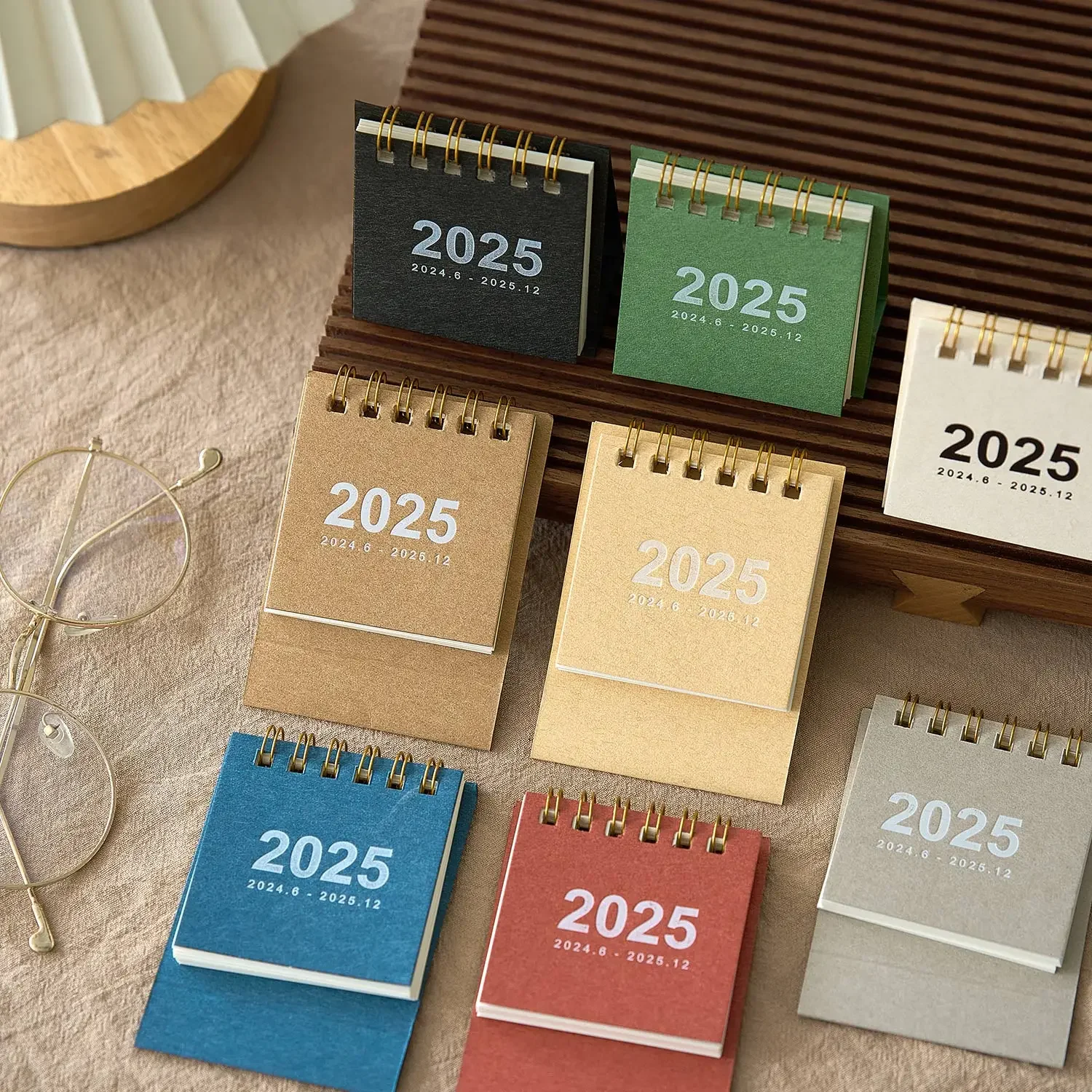 Simple Mini 2025 Calendar Office School Supplies Calendar Desk Calendar Monthly Planner Desk Accessories Decor Record