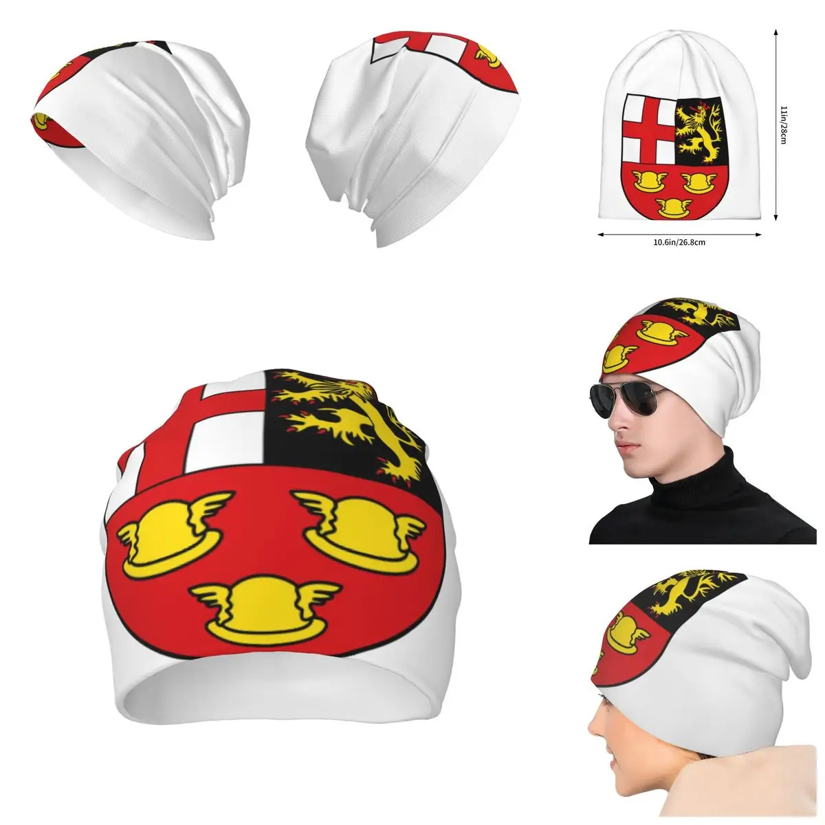 

Tour Of Flanders Flag Ronde Knitted Hat For Men And Women, Gift Unisex winter Warm Brimless printing Urinal Hat