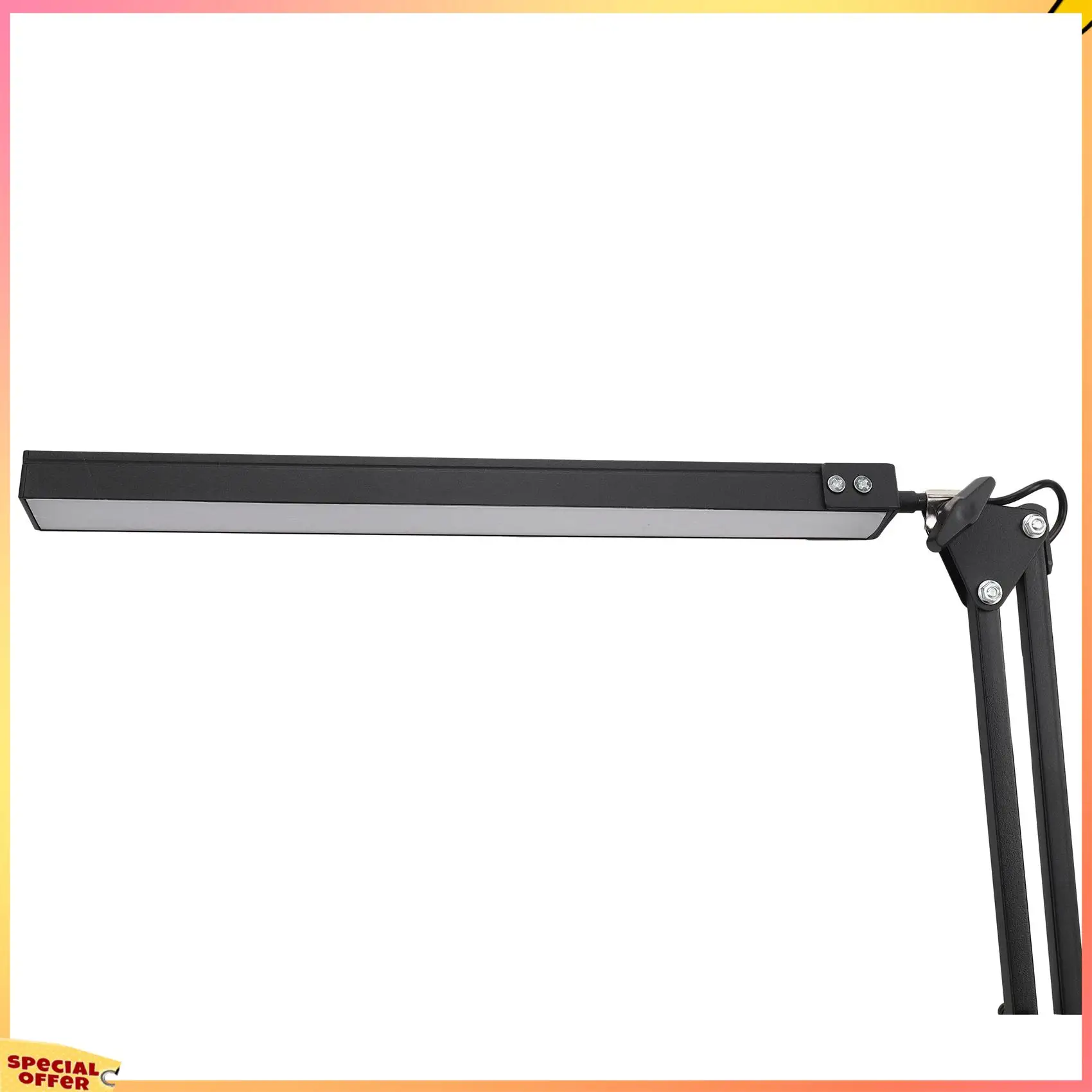 ABFI 2X LED مصباح مكتبي مع المشبك ، قابل للتعديل سوينغ الذراع لمبة مكتب ، مصباح طاولة المهندس المعماري الحديث للدراسة/القراءة/المكتب/العمل