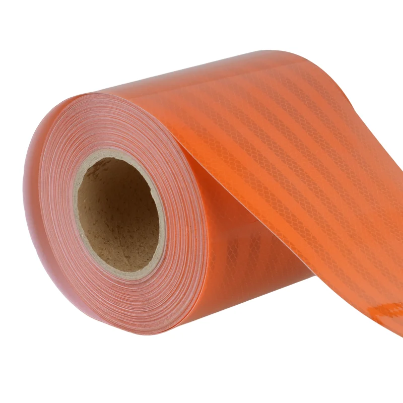 Tiras reflectantes naranja para mascotas, cintas de advertencia anticolisión, reflectores autoadhesivos impermeables, pegatinas para tráfico de camiones, 15cm x 5m